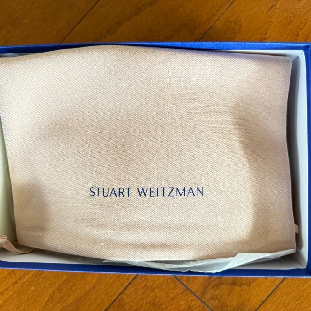 Stuart Weitzman Aleena 100 White heeled sandals SAVE $190.00 - Picture 6 of 9